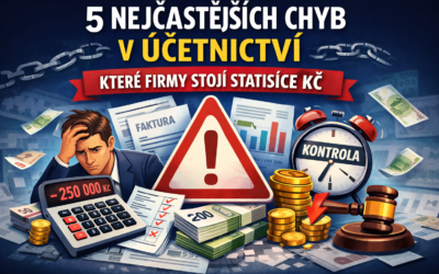 5 nejčastějších chyb v účetnictví, které firmy stojí statisíce korun